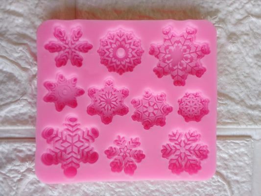 3D Christmas / Snowflakes / Candle Mould