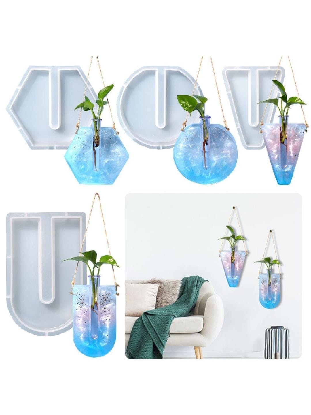 Tube Planter Mould with Tube - U shaped Mould