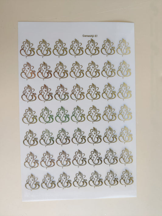 Ganesha 2 Golden Insert sheet A5 Size