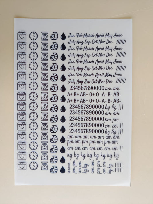 Umbilical/ Baby Insert sheet - III