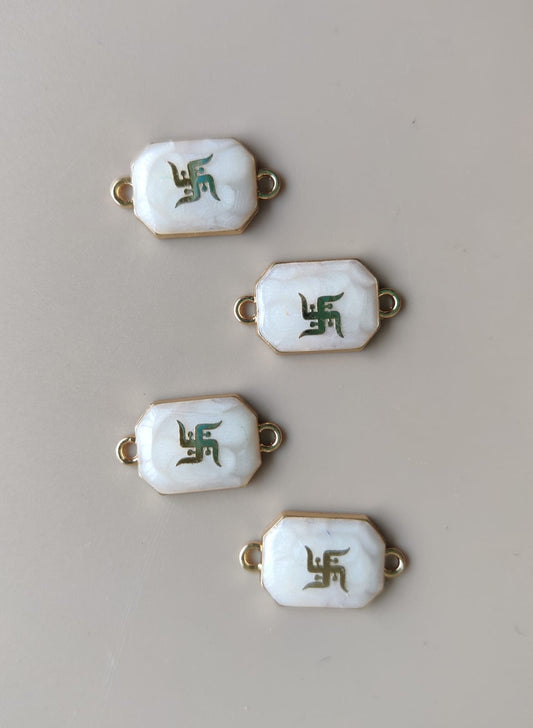 Ceramic charms Swastik 1