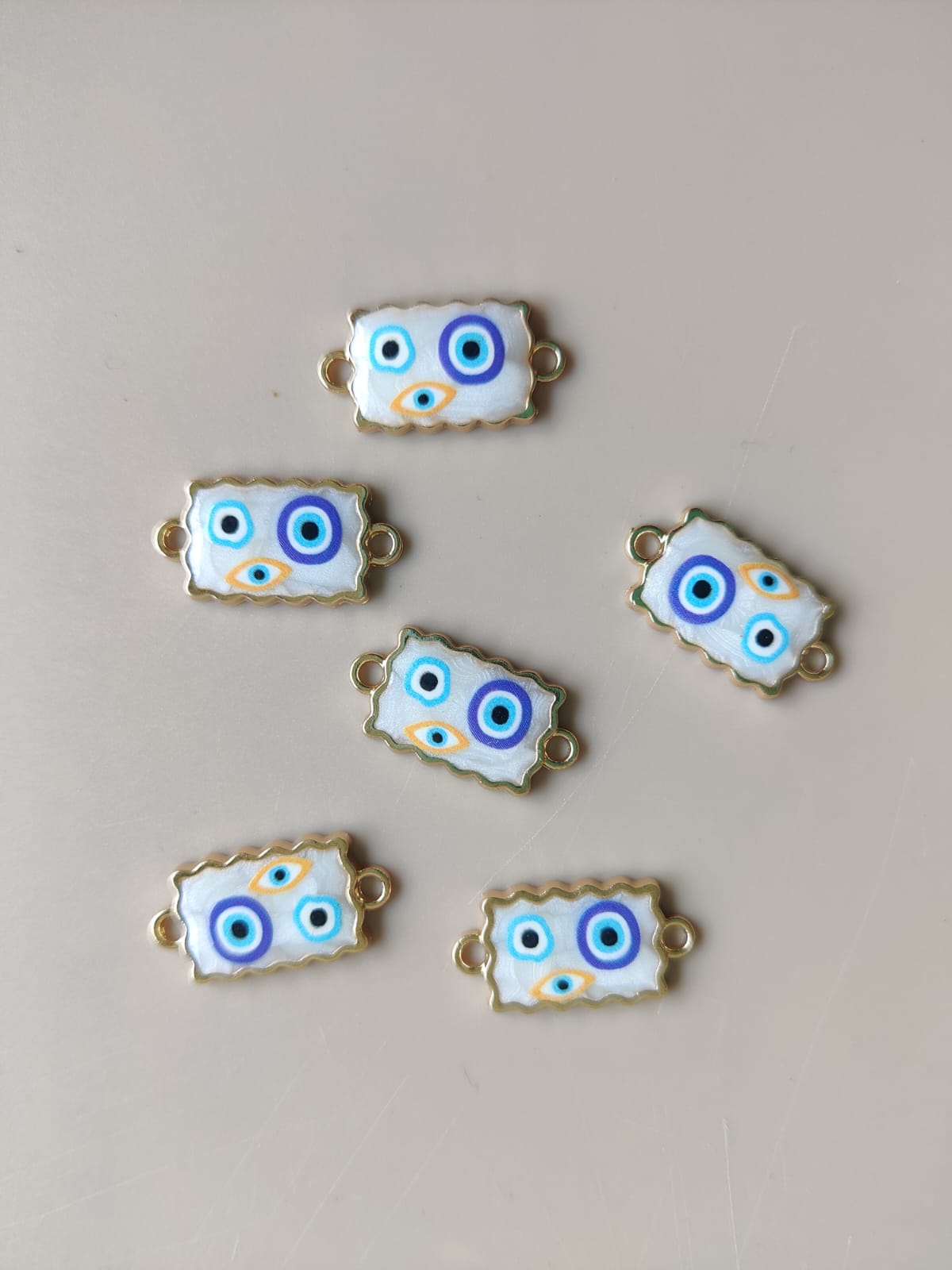Ceramic charms evil eye - D