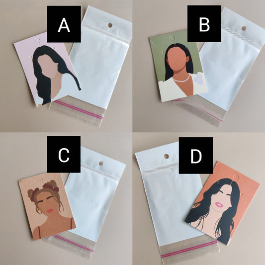 Jewelry packaging card with cover