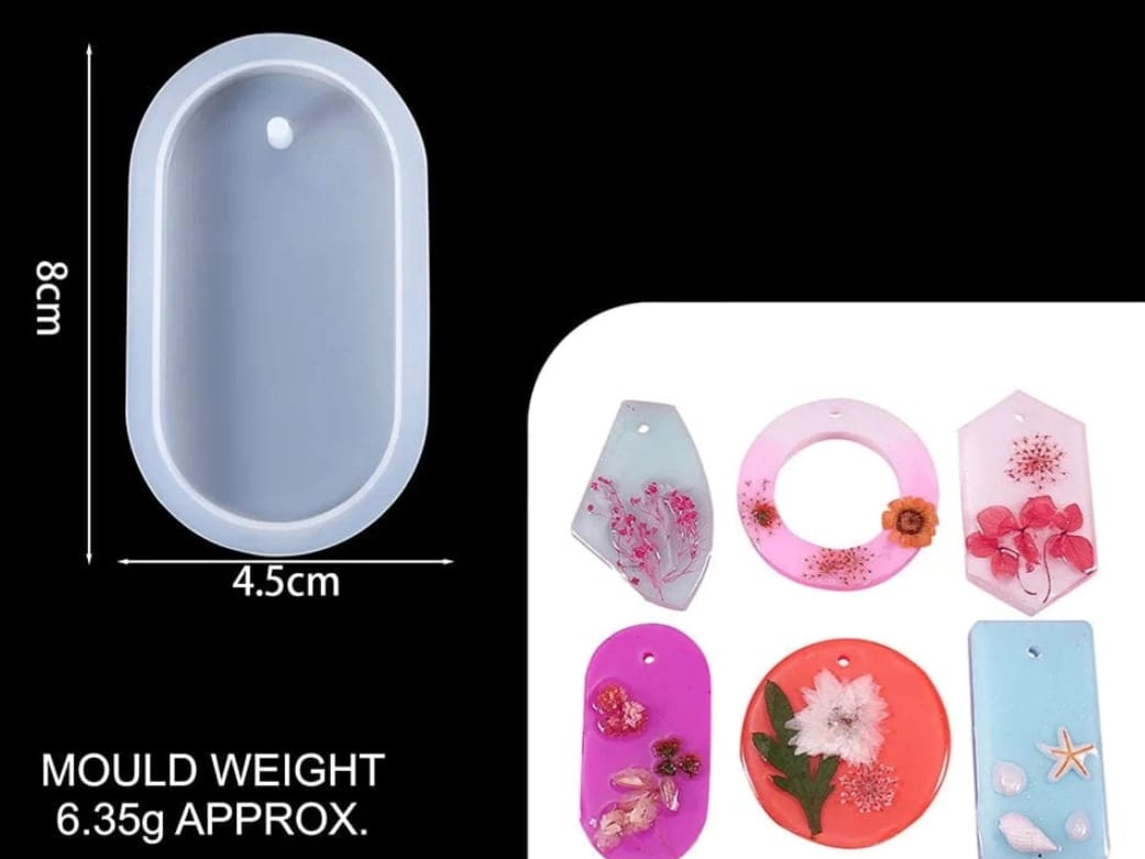 Keychain/ pendant oval mould