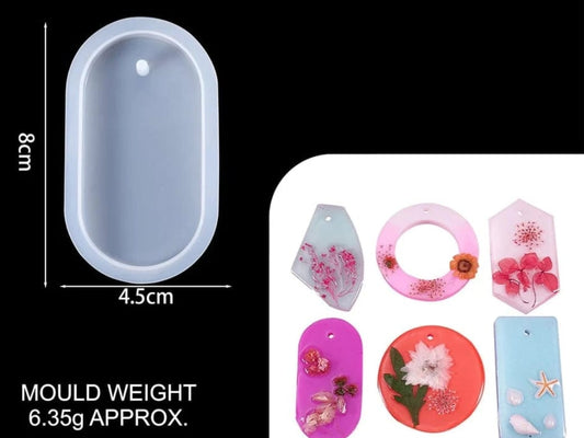 Keychain/ pendant oval mould