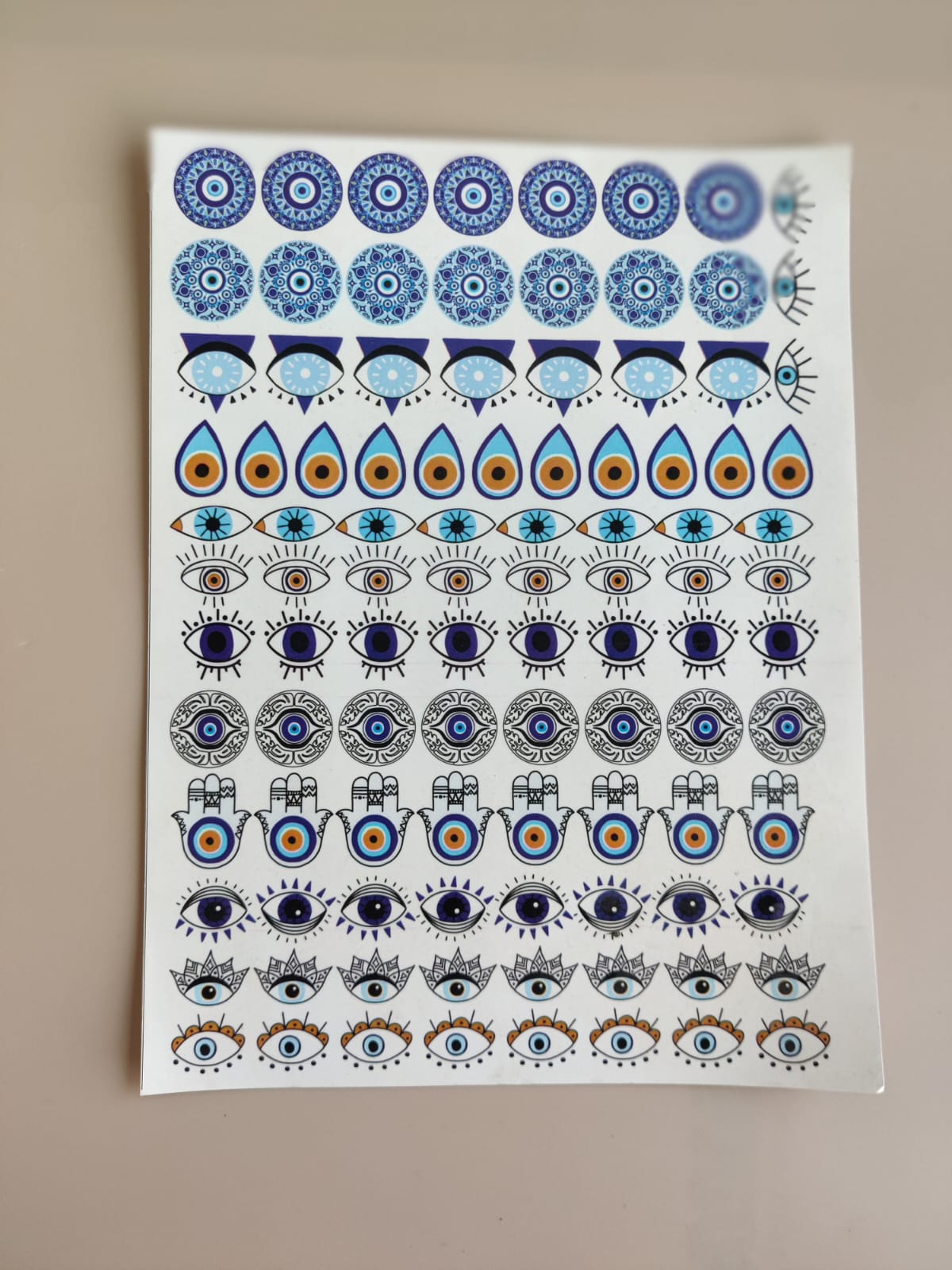 Evil Eye Insert stickers - I