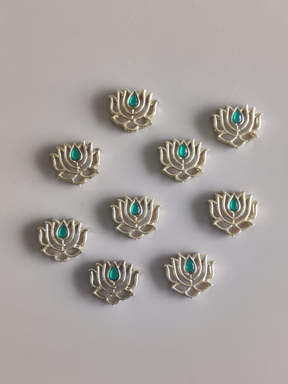 Lotus metal charms