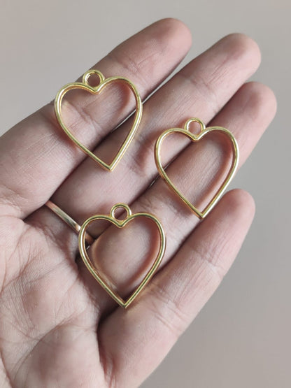 0.75" Heart pendant bezel