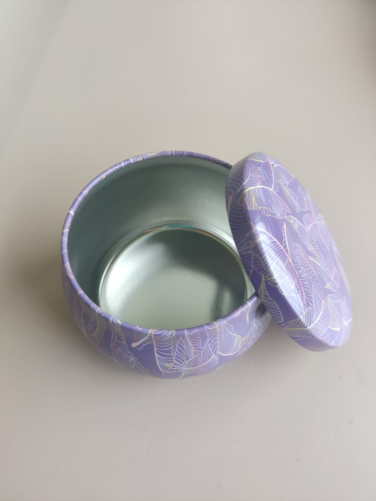 Mandala effect metal candle jar