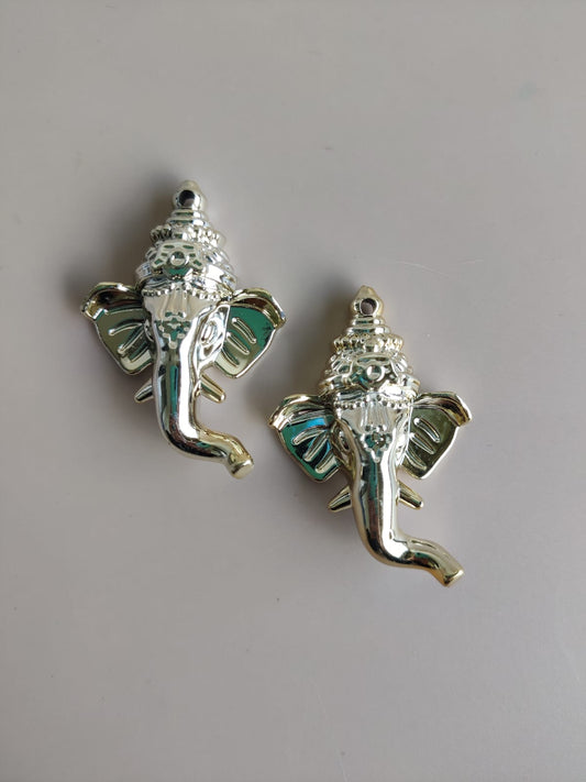 3D Ganeshji Decorative Golden- Big pack of 2