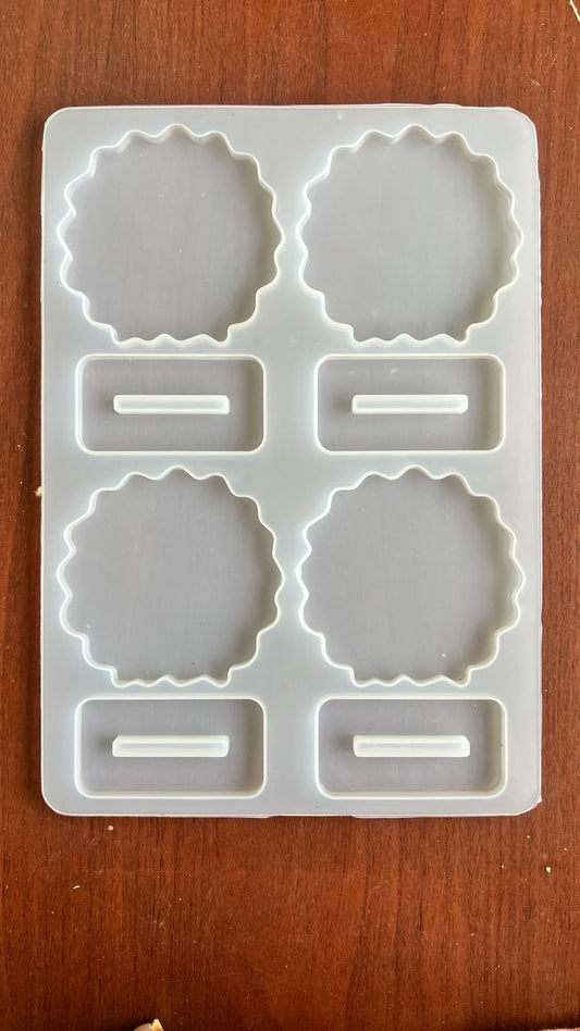 4 cavity small photo frame / car dashboard mould - Agate