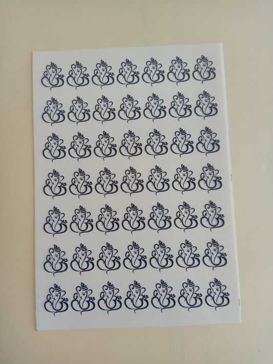 Ganesha Black Insert sheet - A5 Size