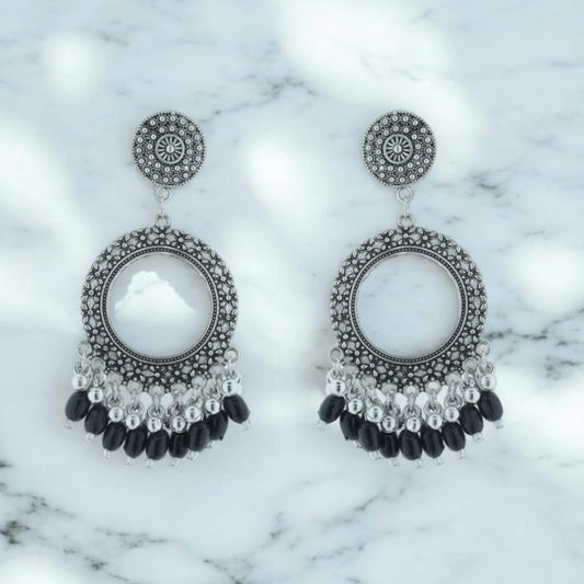 Earrings/ Jhumka - Black K