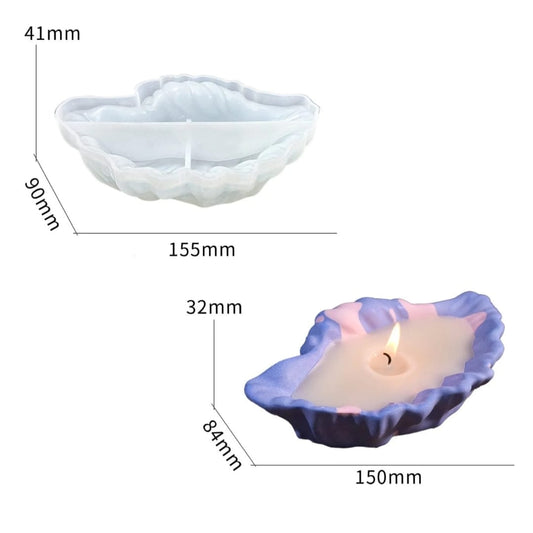 Shell bowl candle mould