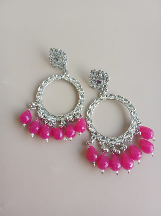 Earrings/Jhumka - Pink G