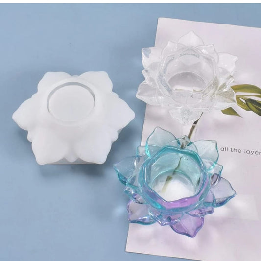 Designer Lotus tea light/ candle holder mould