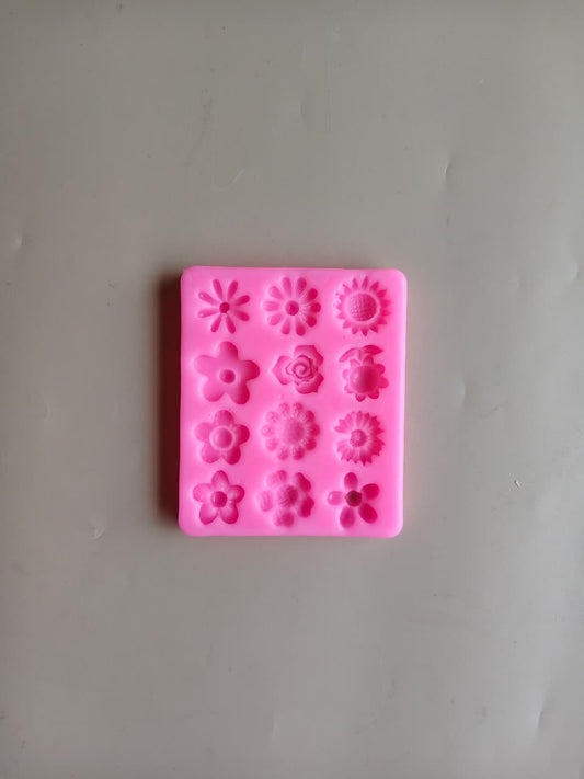 12 cavity flower candle mould