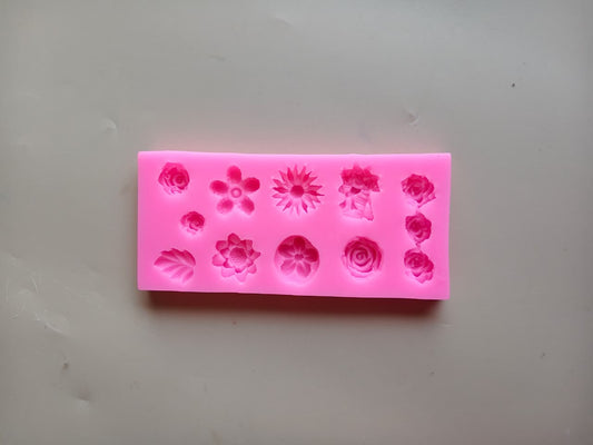 10 cavity flower candle mould