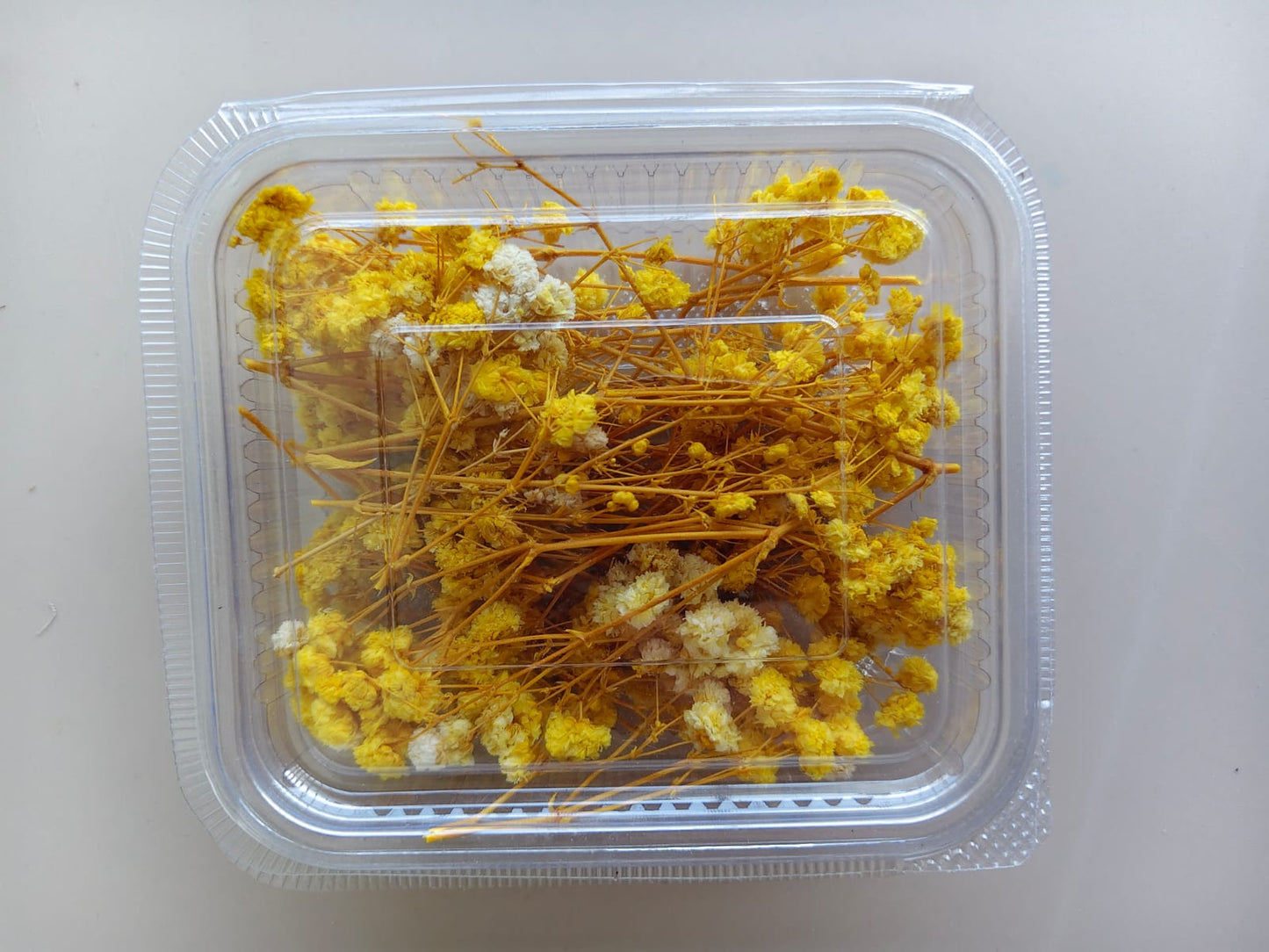 Baby breath / Gypsy dry flowers - Yellow