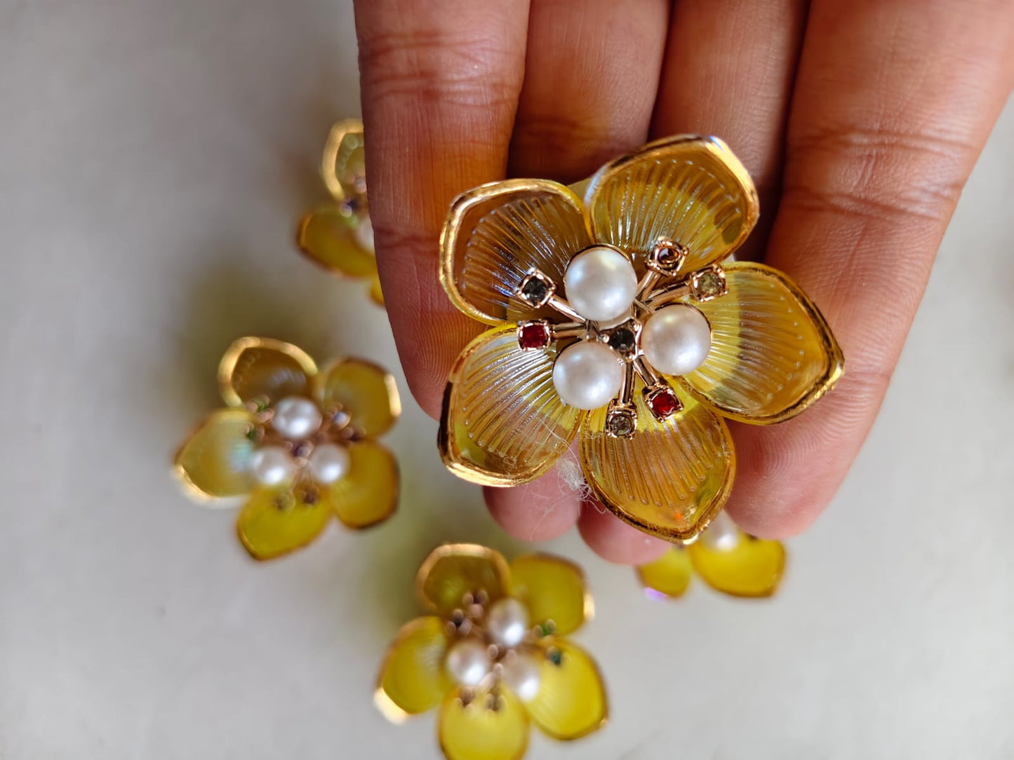Acrylic Petal Flower