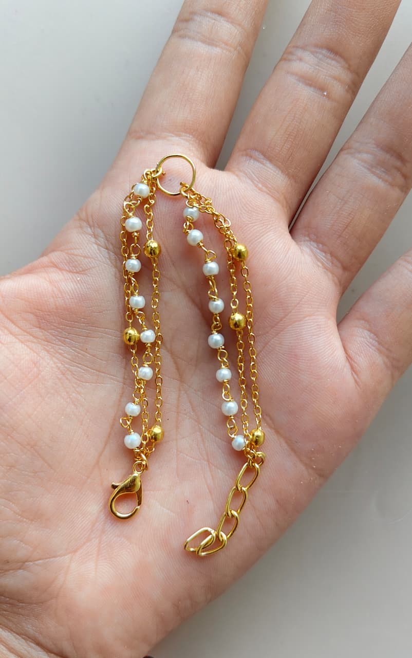 Rakhi bracelet triple chain