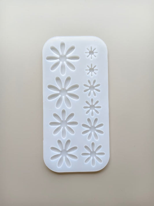 10 Cavity 3D Flower Mould