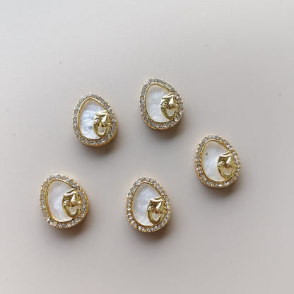 Ganesha marble Rakhi Charm