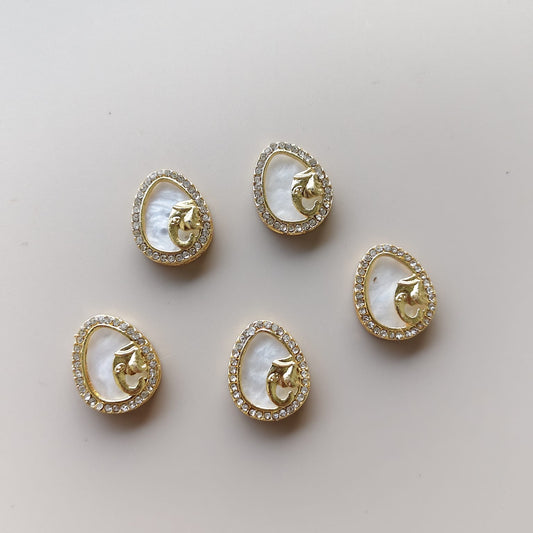 Ganesha marble Rakhi Charm