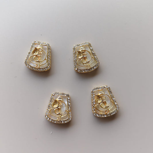 Ganesha diamond Rakhi Charm