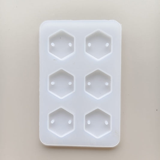6 cavity Hexagon Rakhi mould