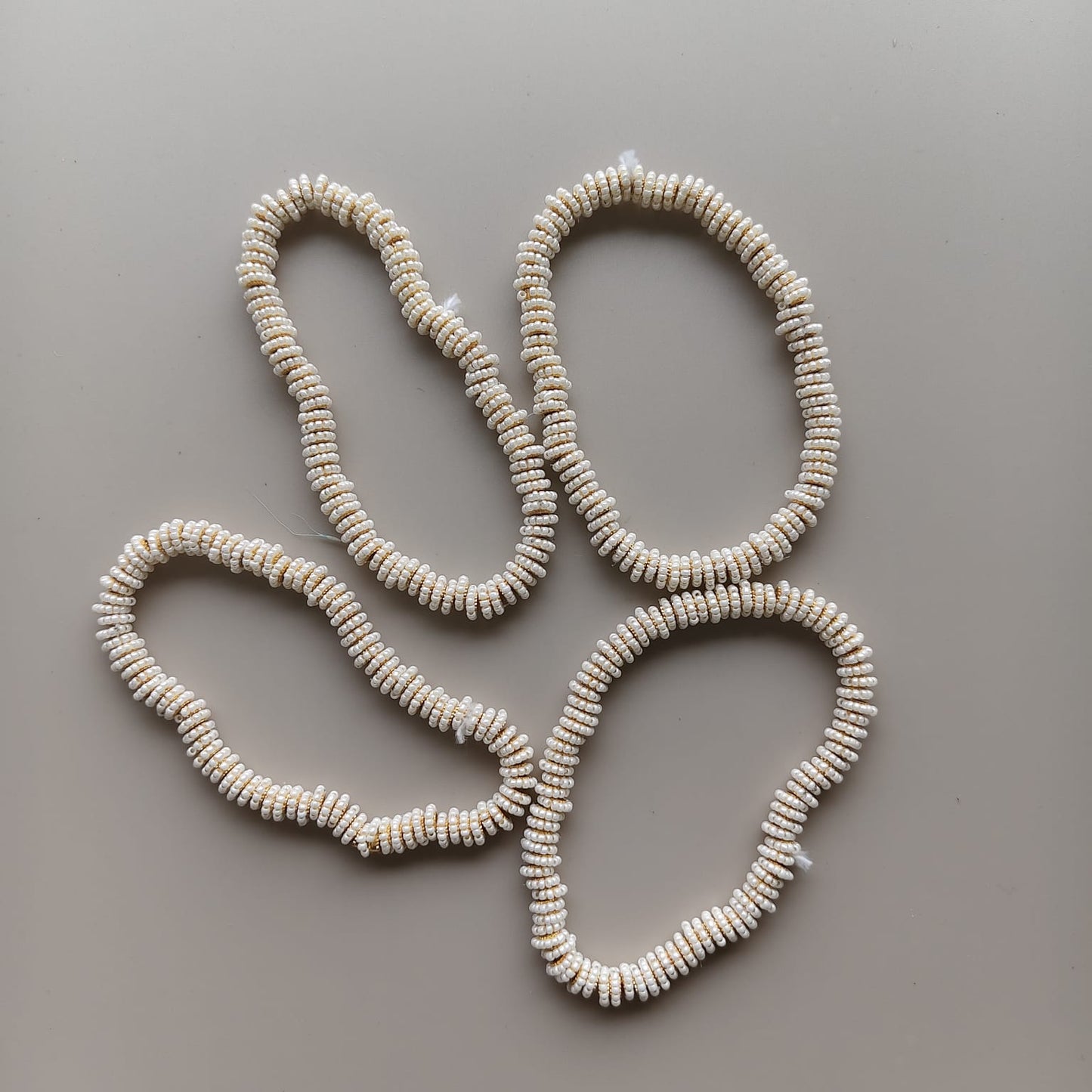 Pearl beads ring for rakhi/bracelet - bulk