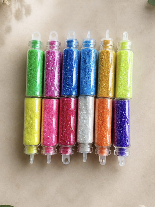Mini Glitter set of 12 - powder B