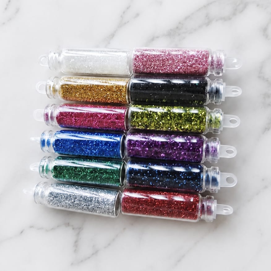Mini Glitter set of 12 - powder A