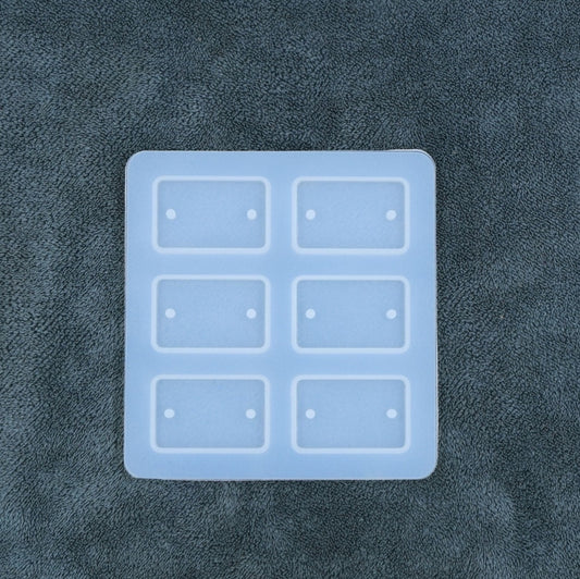 6 cavity rectangle keychain mould