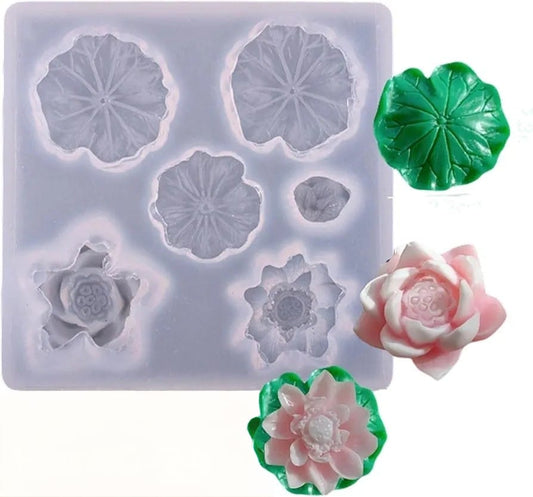 6 Cavity Pond Mould - Lotus mould