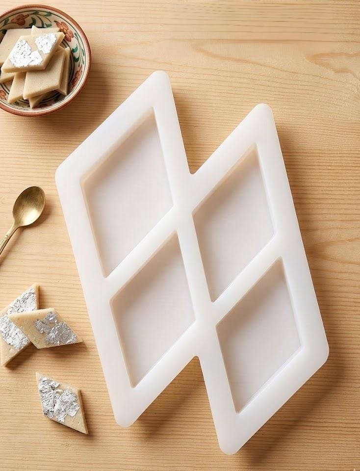 4 Cavity kaju katli mould