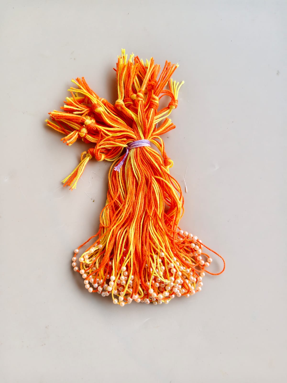 Rakhi thread with Moti - 4 pc
