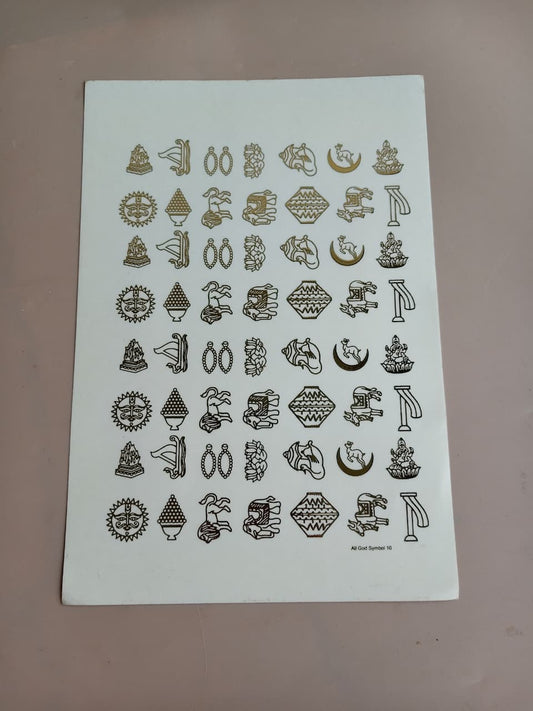 14 Swapna Embossed sticker