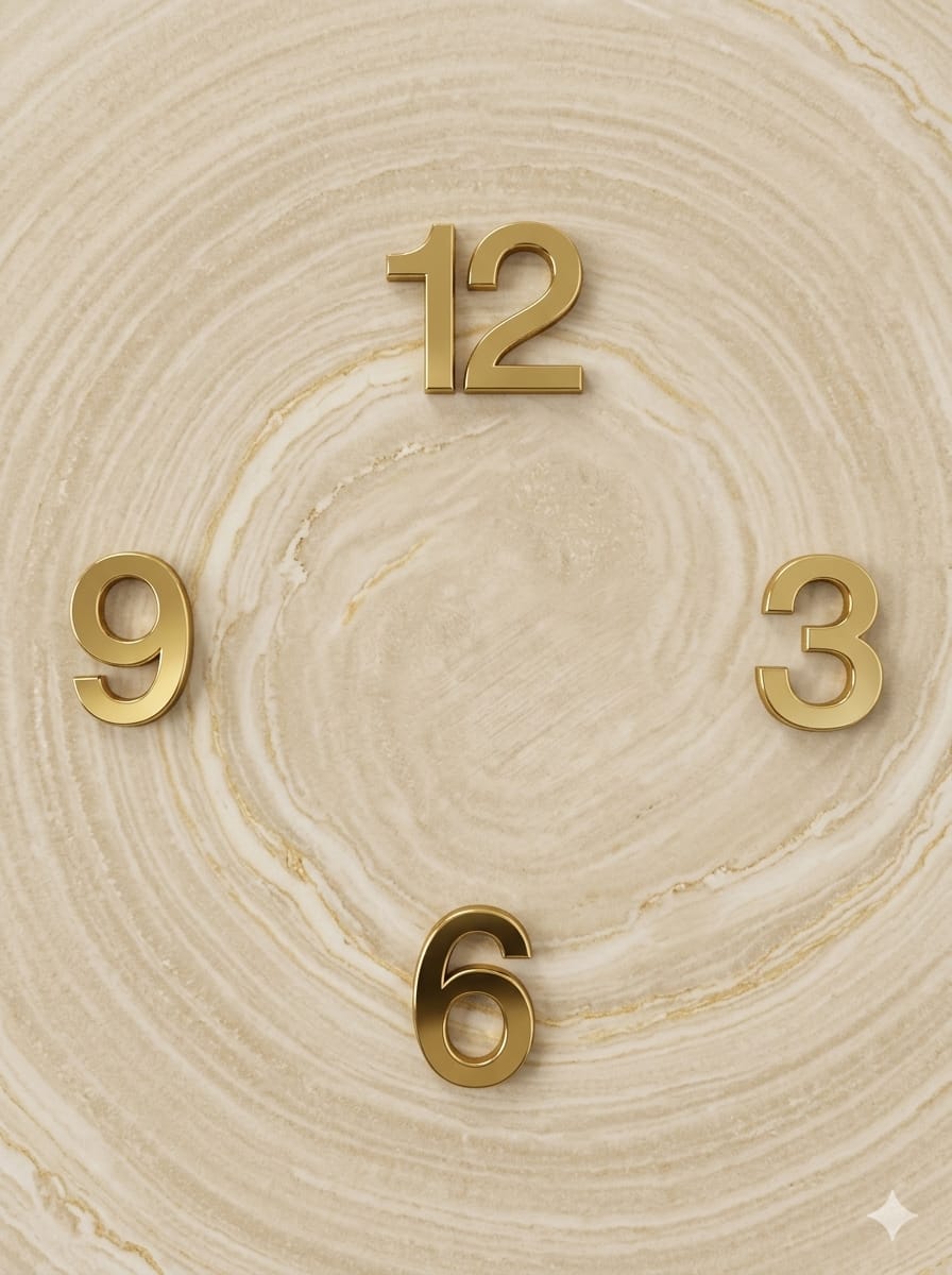 Minimalist Clock Layout