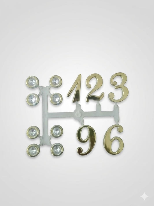 Clock Number- Golden