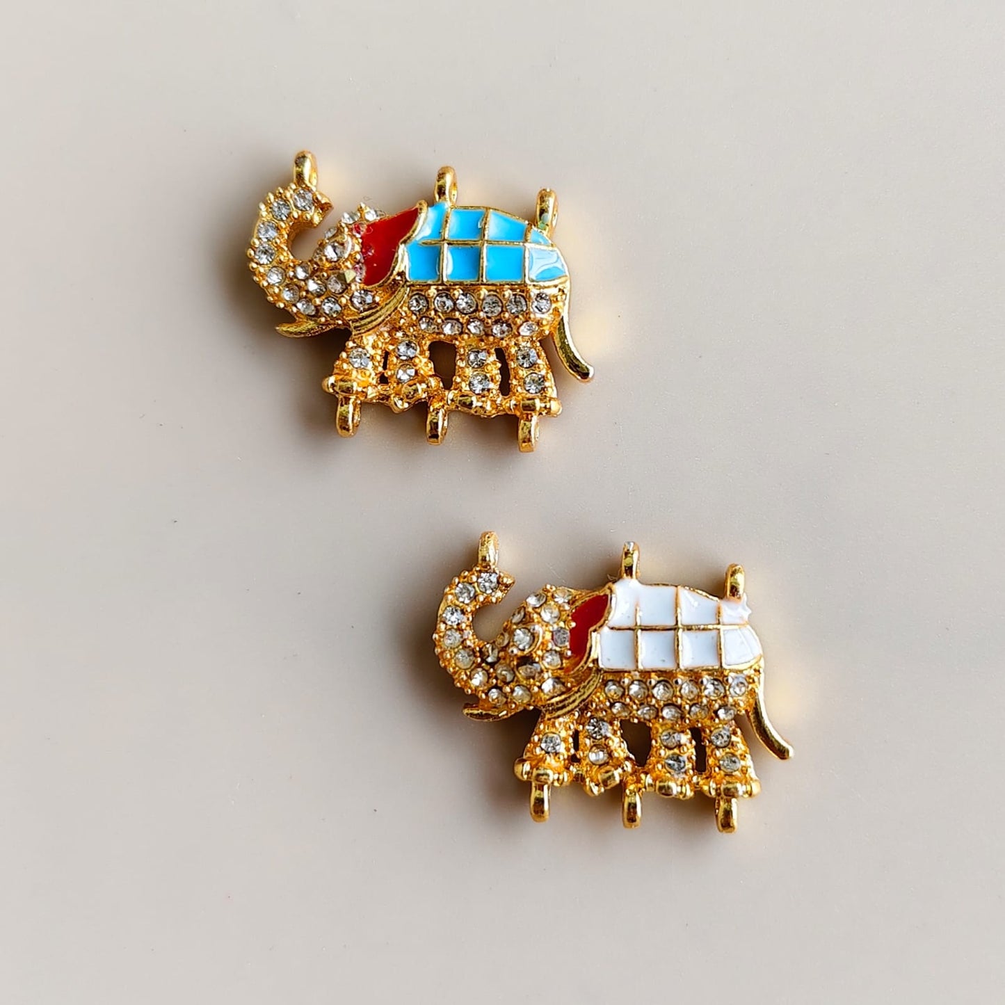 Kundan Elephant Charms -B