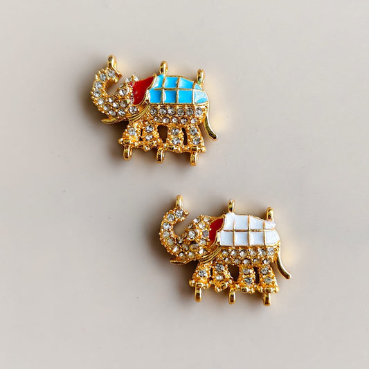Kundan Elephant Charms -B