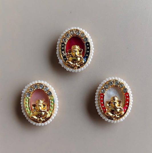 Lord Ganesha Moti  Rakhi Charm