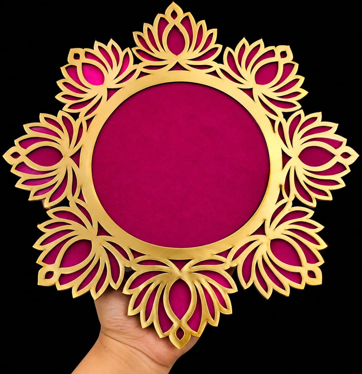 Lotus Plate  8  inch