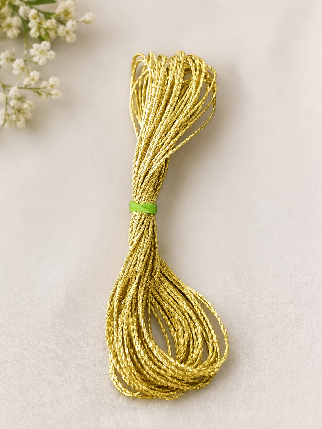Thin Rakhi Thread Golden - 3