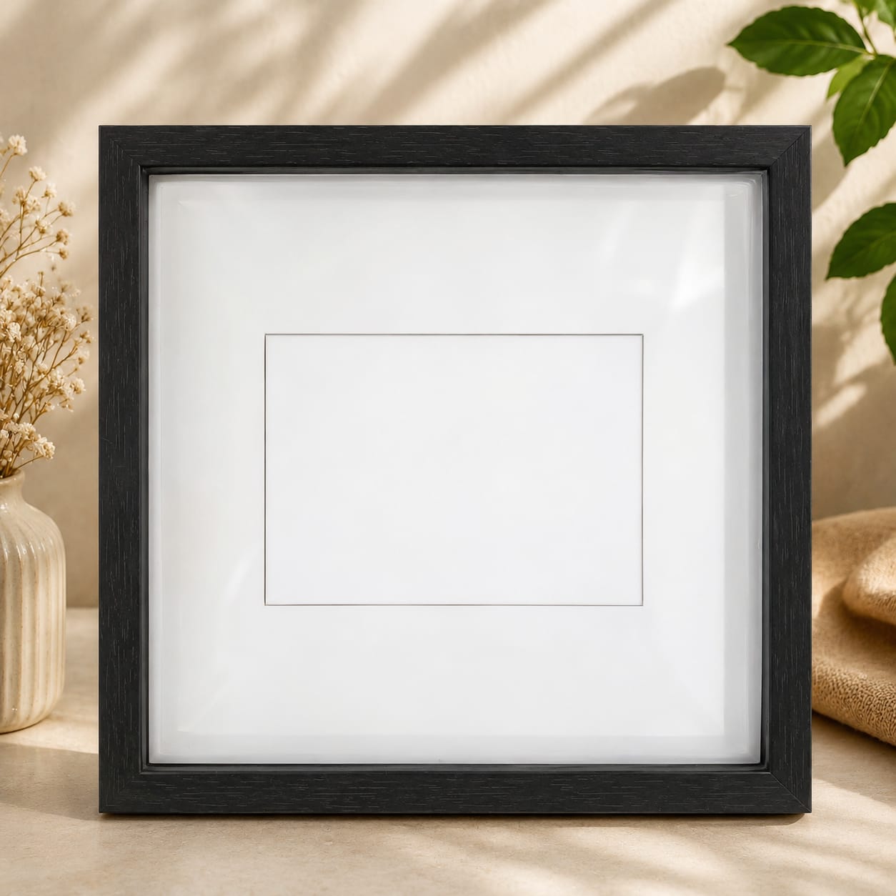 Acrylic Black frame / Deco frame / Flower preservation frame