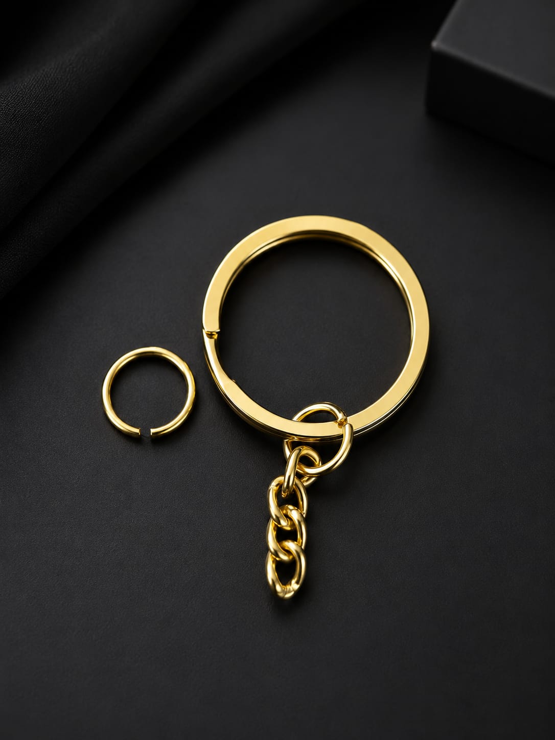 KeyRings / Keychain with connector- set of 12