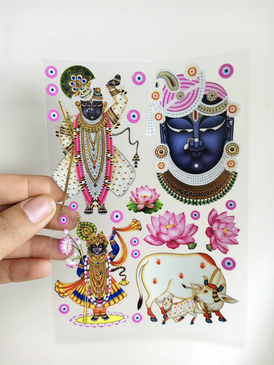 UV DTF Sticker - Shree Nathji / Cow