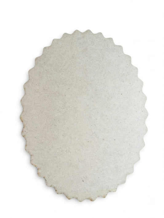 Oval MDF base zigzag