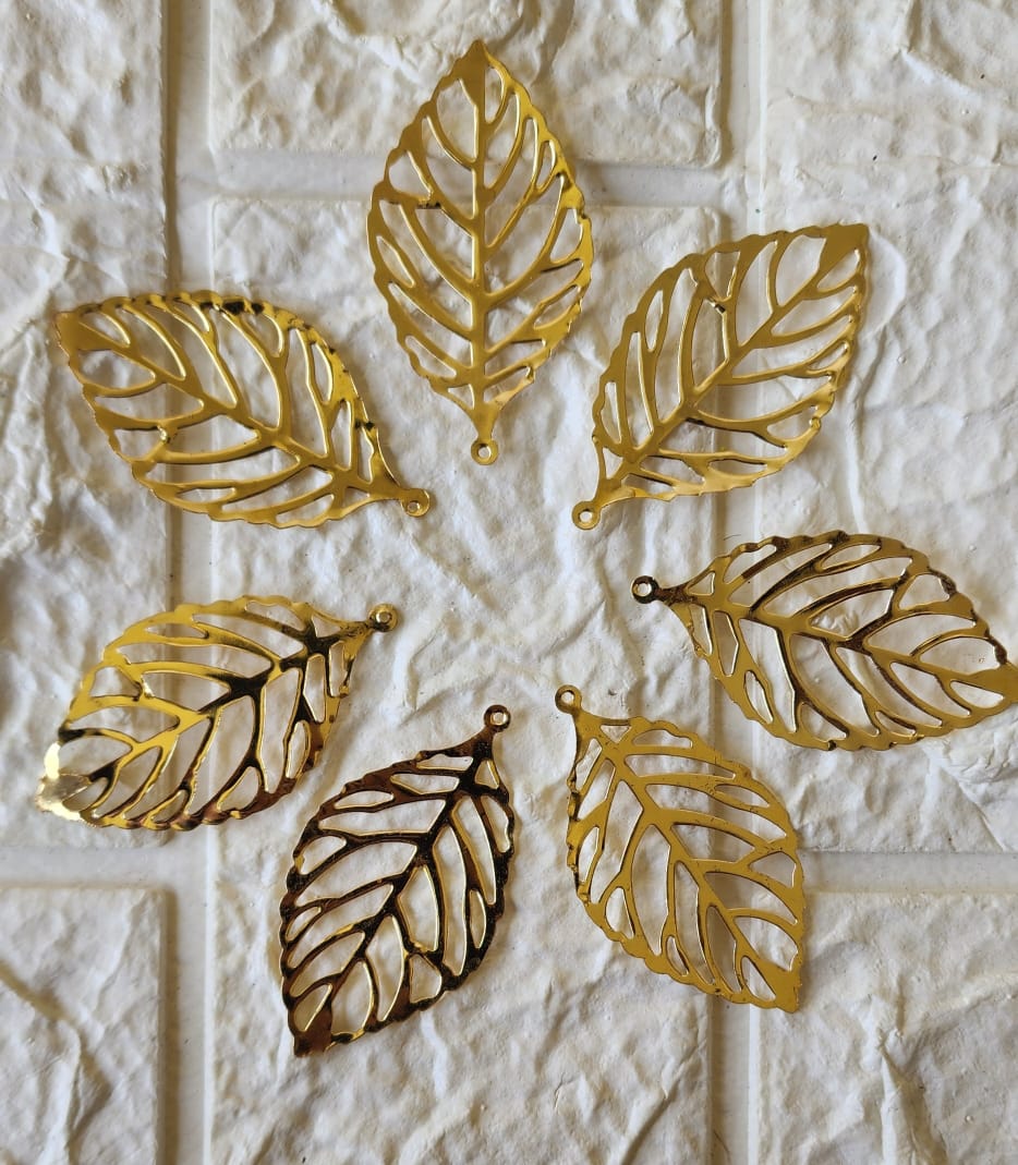 Metal Leaf Charms